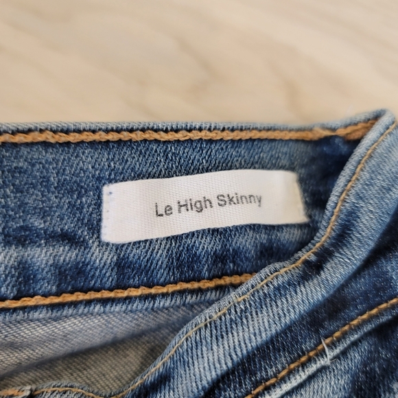FRAME Le High Distressed Skinny Jeans 24 - Picture 8 of 16